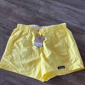 Patagonia Women's Bright Yellow Athletic Shorts